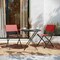Flash Furniture Brazos Folding Chairs w/Red Flex Comfort Material Backs and Seats and Black Metal Frames, 2PK TLH-SC-097-RED-02-GG - alternate 1